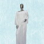 Ezinne Collection: Boubou Kaftan with an Off-shoulder Neckline