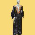Oreofe Collection: Boubou Kaftan with Orange Embroidery
