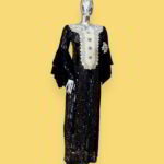 Oreofe Collection: Boubou Kaftan with Yellow Embroidery
