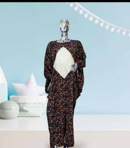 Ara Collection: Golden Gala Abaya Kaftan Embellished Embroidery