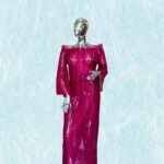 Ezinne Collection: Boubou Kaftan with an Off-shoulder Neckline