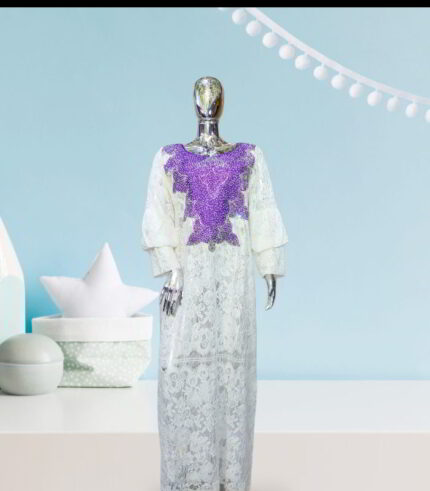 Ire Collection: Twilight Treasures Kaftan - Intricate Embroidery and Dazzling Stonework