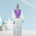 Ire Collection: Twilight Treasures Kaftan - Intricate Embroidery and Dazzling Stonework