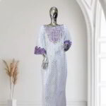 Ibukun Collection: Enchanted Eden Boubou Kaftan - Embroidered Splendor with Twinkling Stones