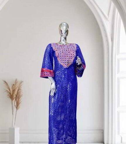 Ibukun Collection: Regal Radiance Boubou Kaftan Embellished - Embroidery with Luminous Stones