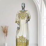 Ikem Boubou Collection: Embroidered Chic with Shimmering Stone Detailing