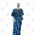 Isioma Collection  - Opulent Beaded Ankara Boubous Kaftan Ensemble with Intricate Embellishments