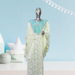 Kiki Collection Abaya Boubou Kaftan: Embroidered Luxury with Beaded and Stone Accents