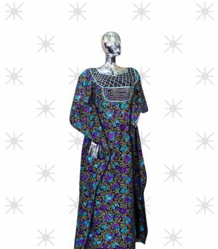 Lola Collection: Golden Sands Gemstone-Adorned Boubou