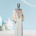 Moronke Collection: Royal Reflections Kaftan - Luxurious Embroidery and Shimmering Stones