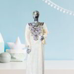 Moronke Collection: Silk Dreams Kaftan - Embellished Embroidery with Dazzling Stones