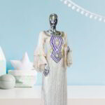 Moronke Collection: Opulent Oasis Kaftan - Intricate Embroidery and Twinkling Stones