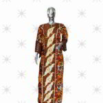 Mofe Collection Ankara Boubou Kaftan: Embroidered Sophistication with Bedazzling Stone Embellishments