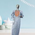 Nimi Collection: Twilight Tranquility Kaftan - Embroidered Beauty with Shiny Stones