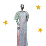 Olori Collection: Ivory Illumination Kaftan - Luxurious Embroidery with Dazzling Stones