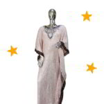 Omooba Collection: Celestial Couture Kaftan - Embroidered Splendor with Dazzling Stones