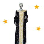 Omooba Collection: Elegant Enchantment Kaftan - Intricate Embroidery and Gleaming Stones
