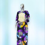 Sope Collection: Gilded Elegance Ankara Boubou - Exquisite Embroidery and Sparkling Stones