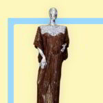 Tiara Collection: Golden Blossom Abaya Kaftan - Embroidered Beauty with Shimmering Stones