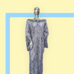 Tiara Collection: Rosewood Regalia Boubou Kaftan - Embroidered Magnificence with Shimmering Stones