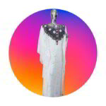 Toke Collection: Moonlit Mirage Boubou Kaftan - Embroidered Opulence with Lustrous Stones