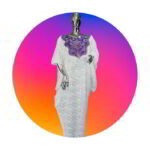 Toke Collection: Twilight Tango Boubou Kaftan - Embroidered Splendor with Dazzling Stones