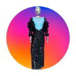 Tomi Collection Boubou Kaftan: Embroidered Radiance with Shining Stone Accents