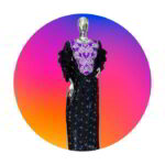 Tomi Collection Boubou Kaftan: Embroidered Elegance with Dazzling Crystal Embellishments