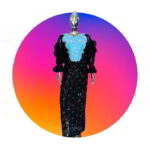 Tomi Collection Boubou Kaftan: Embroidered Beauty with Radiant Crystal Embellishments