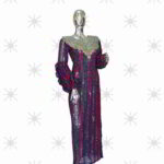 Wura Collection  Boubou Kaftan: Embroidered Chic with Shimmering Stone Detailing