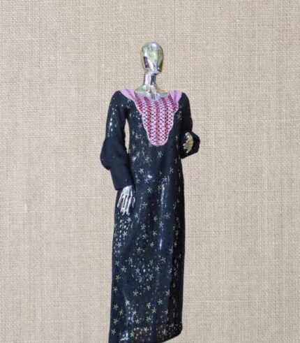 Yimi CollectionBoubou Kaftan: Embroidered Majesty with Dazzling Gemstone Detailing