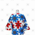 Ime Collection: Ankara Top Adorned with Exquisite Dazzling Gemstones