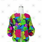 Ime Collection: Ankara Top Embellished with Sparkling Stones