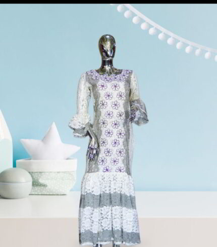 Ojuola Collection: Royal Lace Elegance Abaya