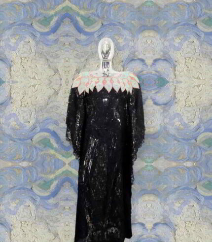 Tinu Collection: Radiant Ruby Embroidered Kaftan