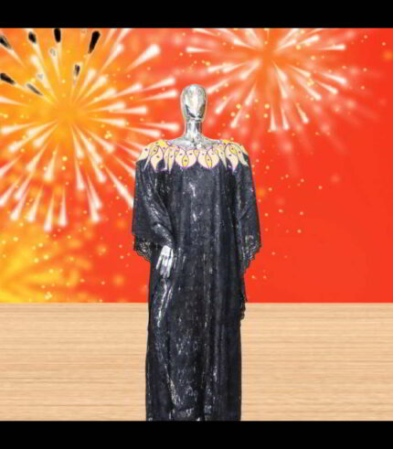 Tinu Collection: Crystal Cascade Stone-Embellished Kaftan