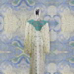Kiki Collections Abaya Boubou Kaftan: Embroidered Allure with Bedazzled Stone Embellishments