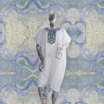 Tiolu Collection: Golden Radiance Danshiki Boubou - Handcrafted Embroidery and Lustrous Stones