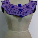 Royal Blue Embroidered Collar