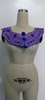 Royal Blue Embroidered Collar