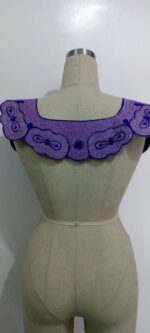 Royal Blue Embroidered Collar - Image 2