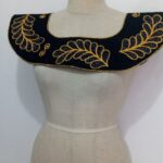 Black and Gold Embroidered Collar