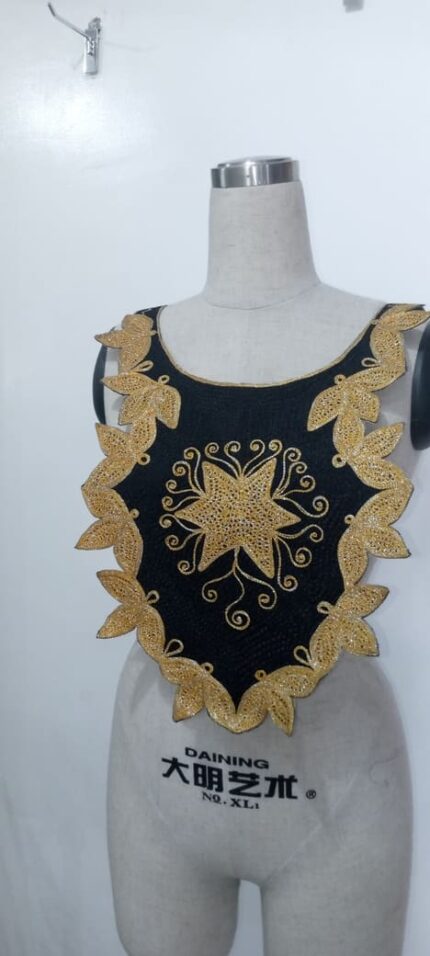 A black and Gold Embroidery