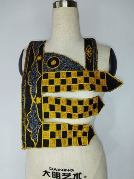 Golden Eclipse Chest Embroidery