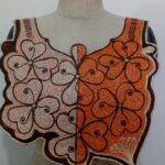 Amber Cocoa Neck Embroidery