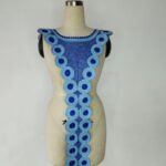 Blue Long-Neck Embroidery