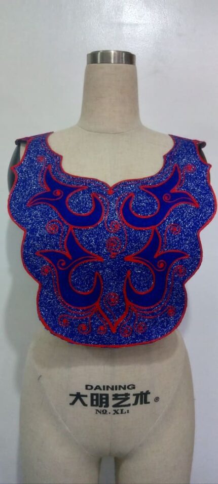 Electric royal Blue Embroidery