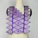 Amethyst Purple Neck Embroidery