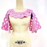 Petal Drape Neck Embroidery