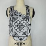 Whimsy Black Neck Embroidery